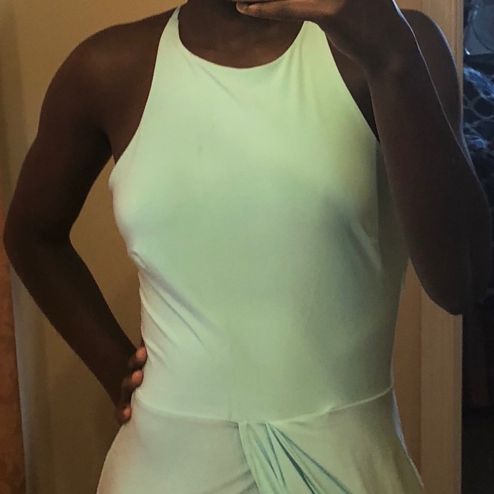 BooHoo Aqua Maxi Dress